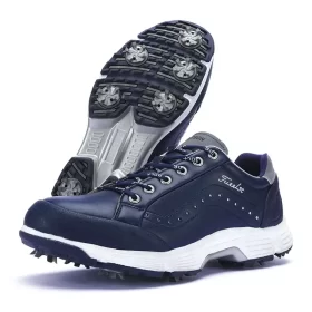 2023 Men's Golf Men Sneakers Leather Professional Training Golf Shoes Waterproof Breathable BOA Spin Buckle Sports Casual Shoes