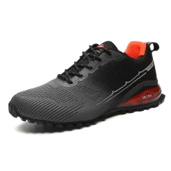 Fujeak Breathable Mesh Running Shoes Men Fashion Non-slip Sneakers Outdoor High Quality Walking Footwears Mens Lightweight Shoes